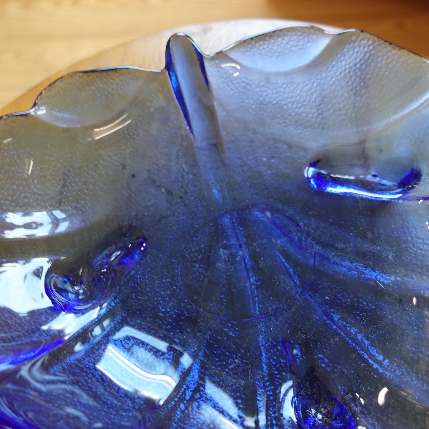 Blattschale blau